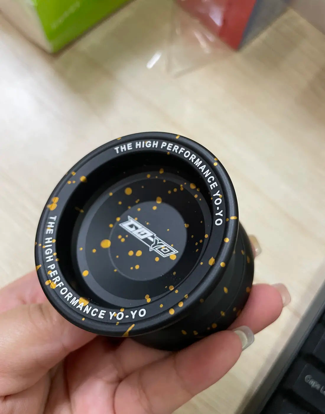 Close-up of the real GO-YO product